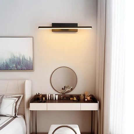 Modern LED Wall Light  Black Gold Rotatable Design - Product showcase