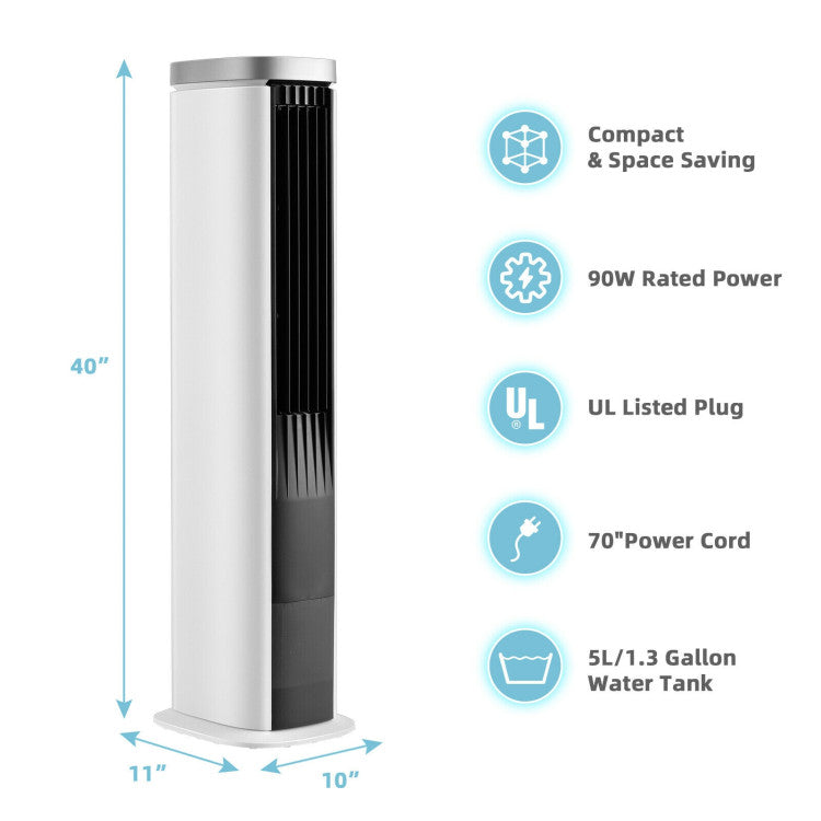 Tower Air Cooler  3-in-1 Evaporative Cooling System - Detailed view