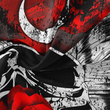 Gothic Bedding Set  Black Red Rose Skull Design - Product detail 5