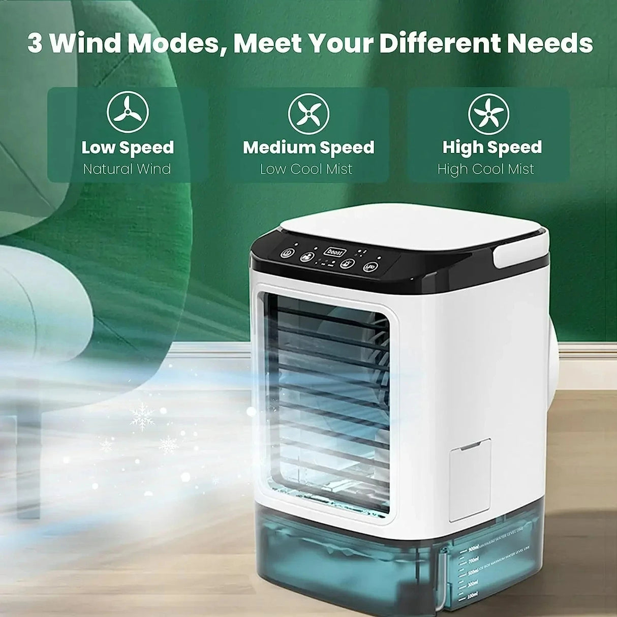 Portable Air Cooler  3-Speed Ultrasonic Mist Technology - Product example