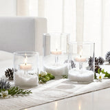 Glass Candle Holders Set  Modern Cylindrical Design - Product example