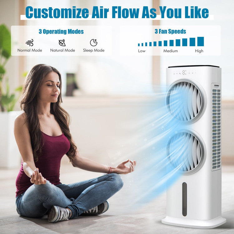 Smart Evaporative Air Cooler  4-in-1 Tower Fan With Remote Control - Detailed view