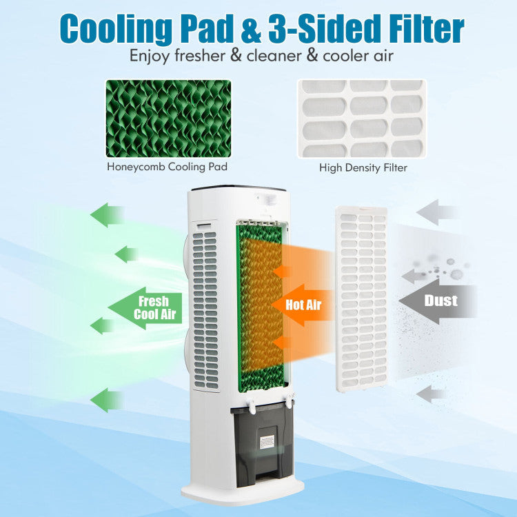 Smart Evaporative Air Cooler  4-in-1 Tower Fan With Remote Control - Product detail 7