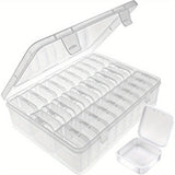 Craft Storage Organizer  30 Clear Compartment Box Set - Product example