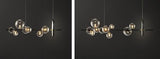 Modern Bubble Chandelier  Glass Globe Linear Pendant Light - Product detail 9