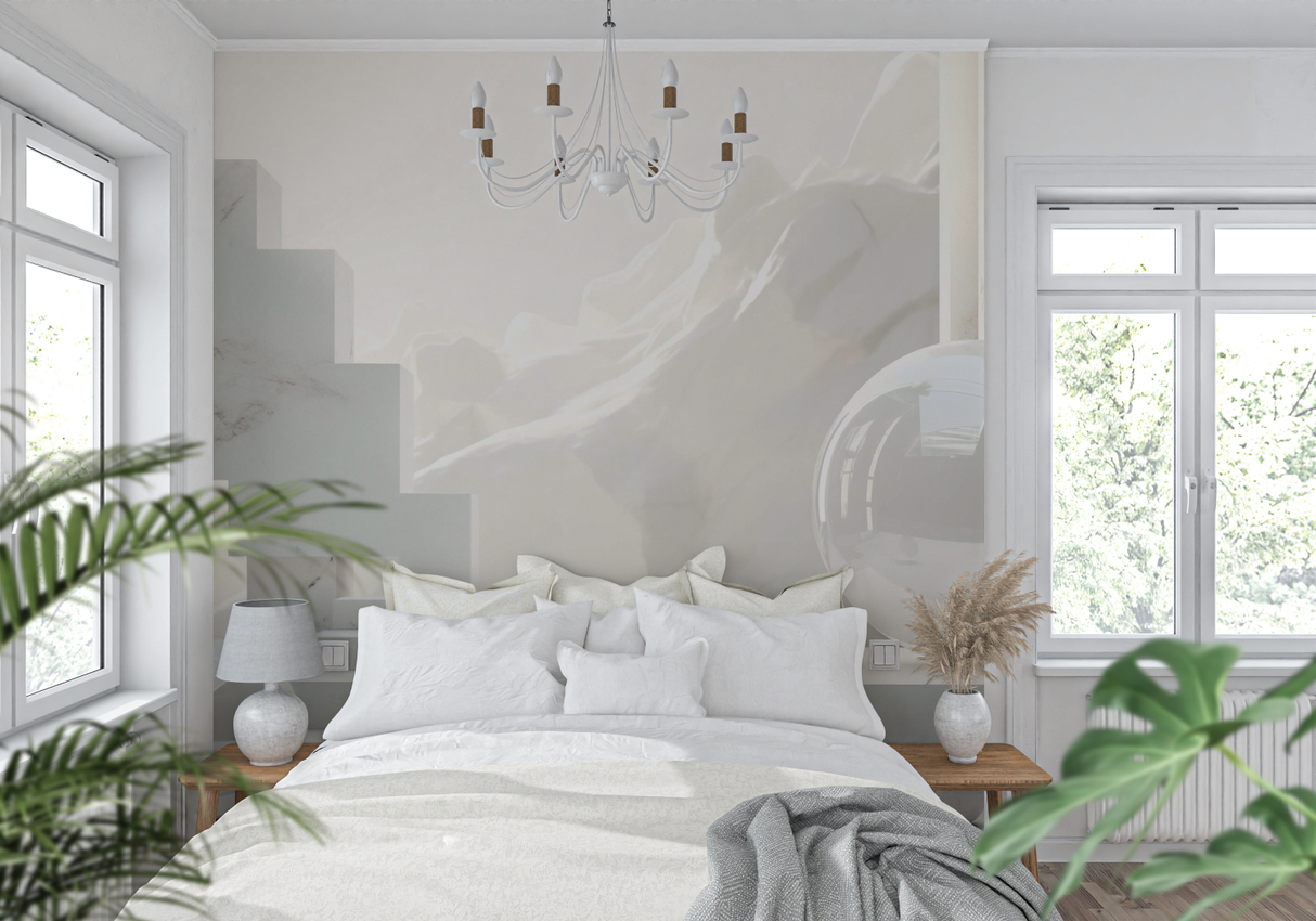 Marble Mural Wallpaper | Modern 3D Geometric Design