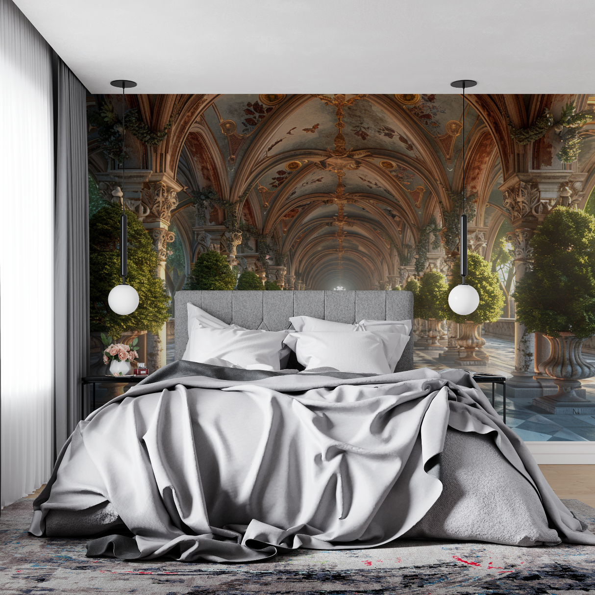 Palace Mural Wallpaper | Architectural Trompe L'oeil Gallery
