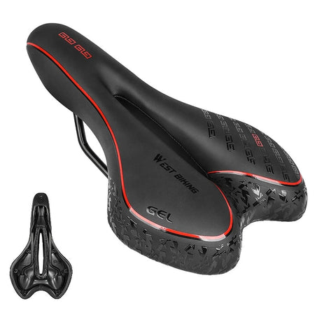 Premium Bike Saddle  Gel Comfort Technology with Red Accent - Product detail 8
