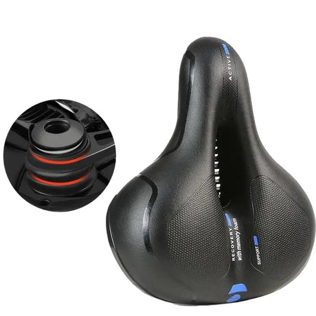 Ergonomic Bicycle Saddle  Hollow Core Shock Absorbing Design - Product showcase