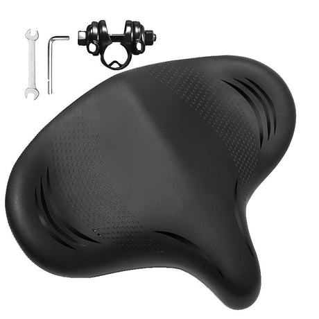 Ergonomic Bike Saddle  Wide Comfort Design With Shock Absorption - Product showcase