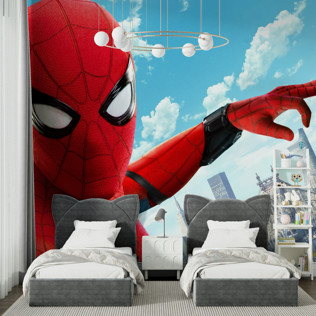 Superhero Mural Wallpaper | Spider-Man Urban Adventure