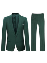 Modern Slim Fit Suit  Sky Blue Two-Piece Business Attire - Product detail 9