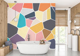 Geometric Mural Wallpaper | Modern Abstract Mosaic Design