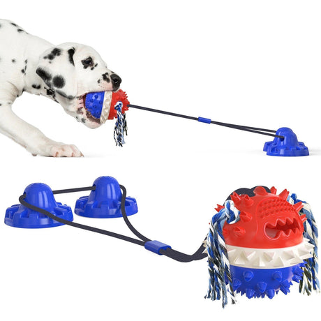 Interactive Dog Toy  Suction Cup Base with Dental Chew Ball - Product detail 8