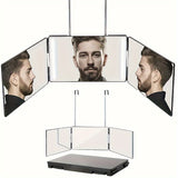 3-Panel Wall Mirror  Adjustable Height Rotating Design - Detailed view