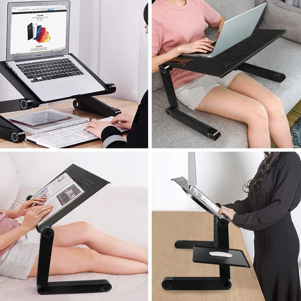 Ergonomic Laptop Stand  360 Adjustable Height Desktop Riser - Detailed view