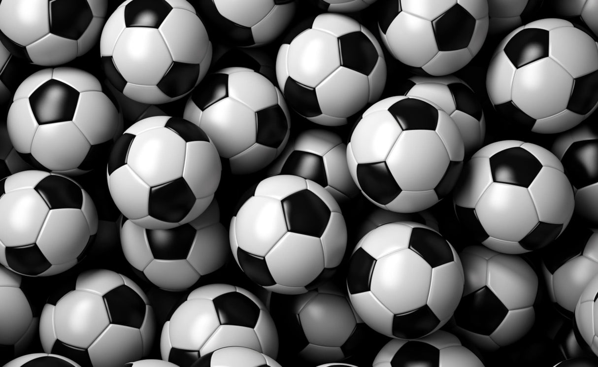 Football Mural Wallpaper | 3D Soccer Ball Pattern