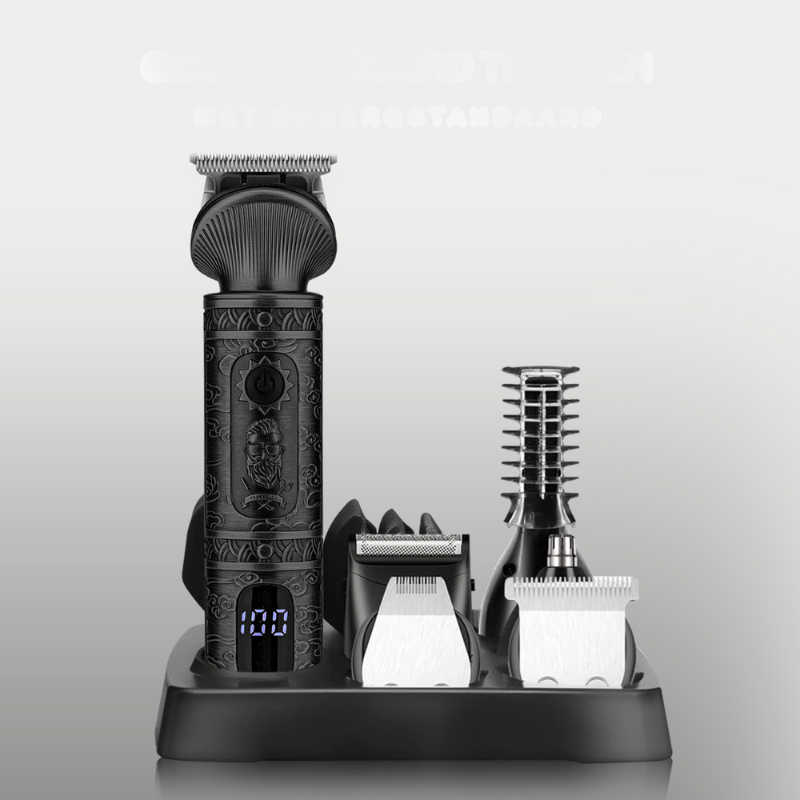 Professional Hair Trimmer Set  6-in-1 Digital Grooming Kit - Product example