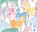 Safari Tapete | Buntes Zebra-Muster