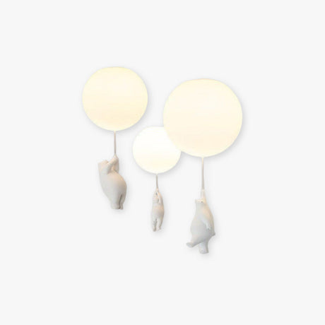 Kids Balloon Wall Light  Flying Bear Design - Product showcase