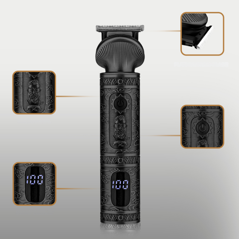 Professional Hair Trimmer Set  6-in-1 Digital Grooming Kit - Product detail 4