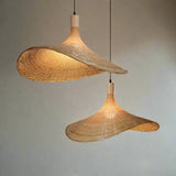 Bamboo Pendant Light  Curved Wave Design - Product example