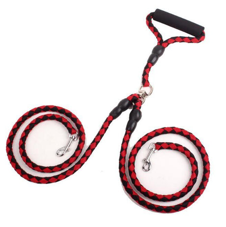 Double Dog Leash  Braided Nylon Tangle-Free Design - Product detail 4