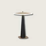 Modern LED Table Lamp  Black Gold Drum Design - Product showcase