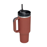 Insulated Travel Mug  Leopard Print Design with Handle  Straw - Product detail 10