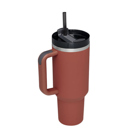 Insulated Travel Mug  Leopard Print Design with Handle  Straw - Product detail 10