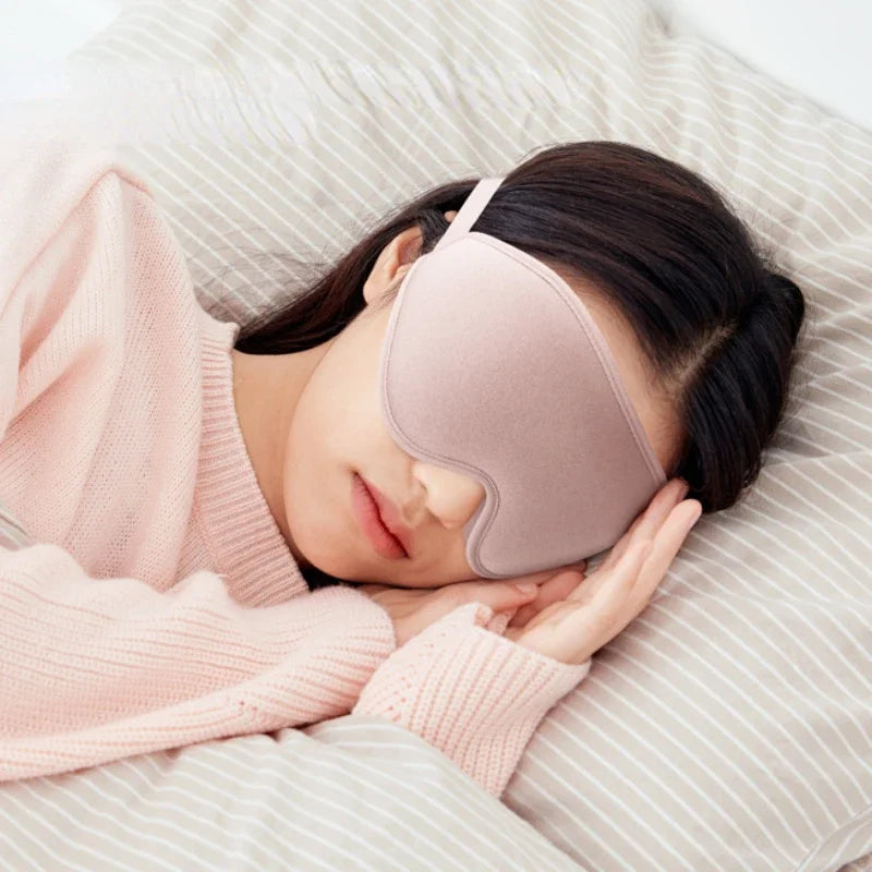 3D Memory Foam Sleep Mask  Ergonomic Light Blocking Design - Detailed view