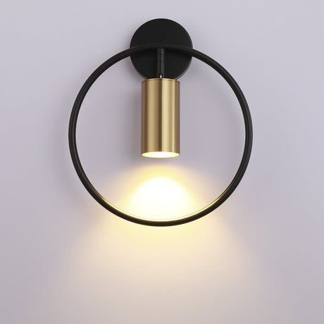 Modern Circle Wall Light  Minimalist Black Metal Design - Product detail 8