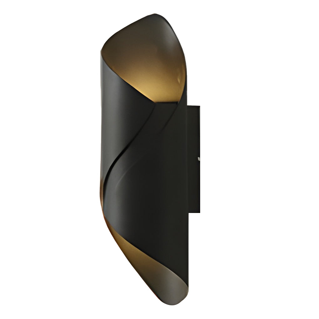 Modern Outdoor Wall Light  Spiral Black Metal Sconce - Product detail 6