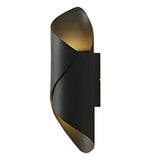 Modern Outdoor Wall Light  Spiral Black Metal Sconce - Product detail 6