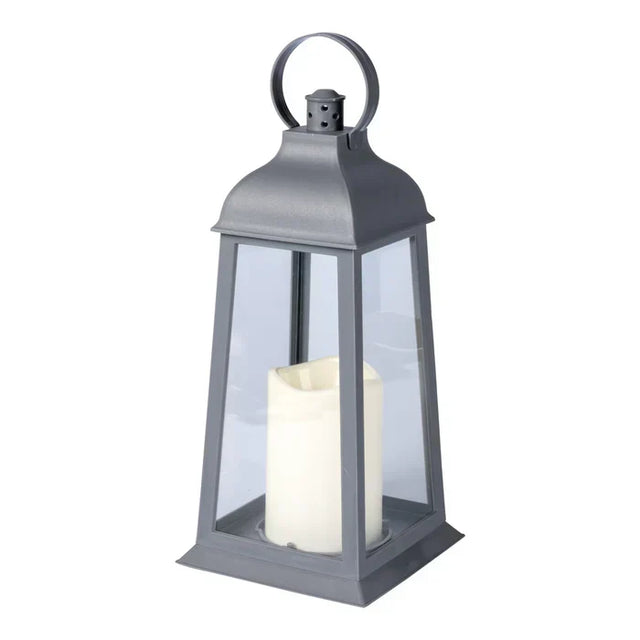 Outdoor LED Lanterns  Glass Panel Flickering Flame Design - Product showcase