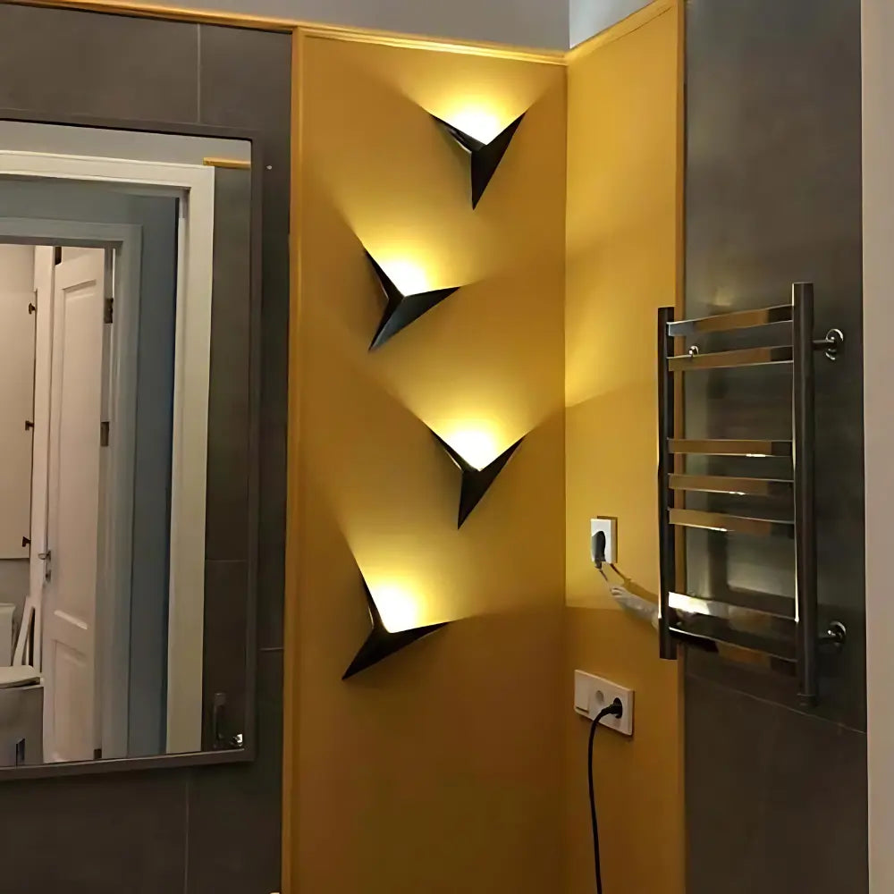 Modern LED Wall Light  Triangular Metal Design - Product example