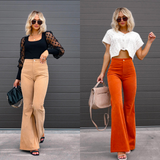 High Waisted Corduroy Pants  Organic Flared Design - Product detail 4