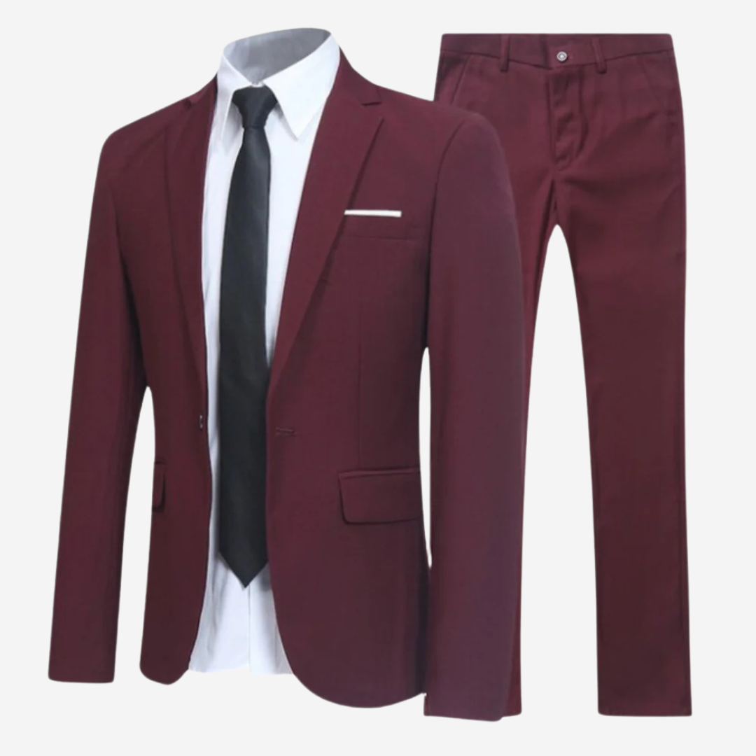 Classic Mens Suit Set  Modern Slim Fit Two-Piece Design - Product example