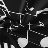 Musical Notes Bedding Set  Piano Keys Cotton Duvet Cover - Product example