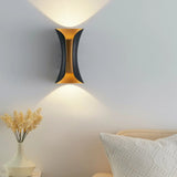 Modern LED Wall Light  Black Gold Dual Tone Design - Product example