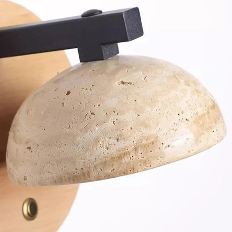 Modern Wall Sconce  Concrete Dome Metal Base - Product detail 6