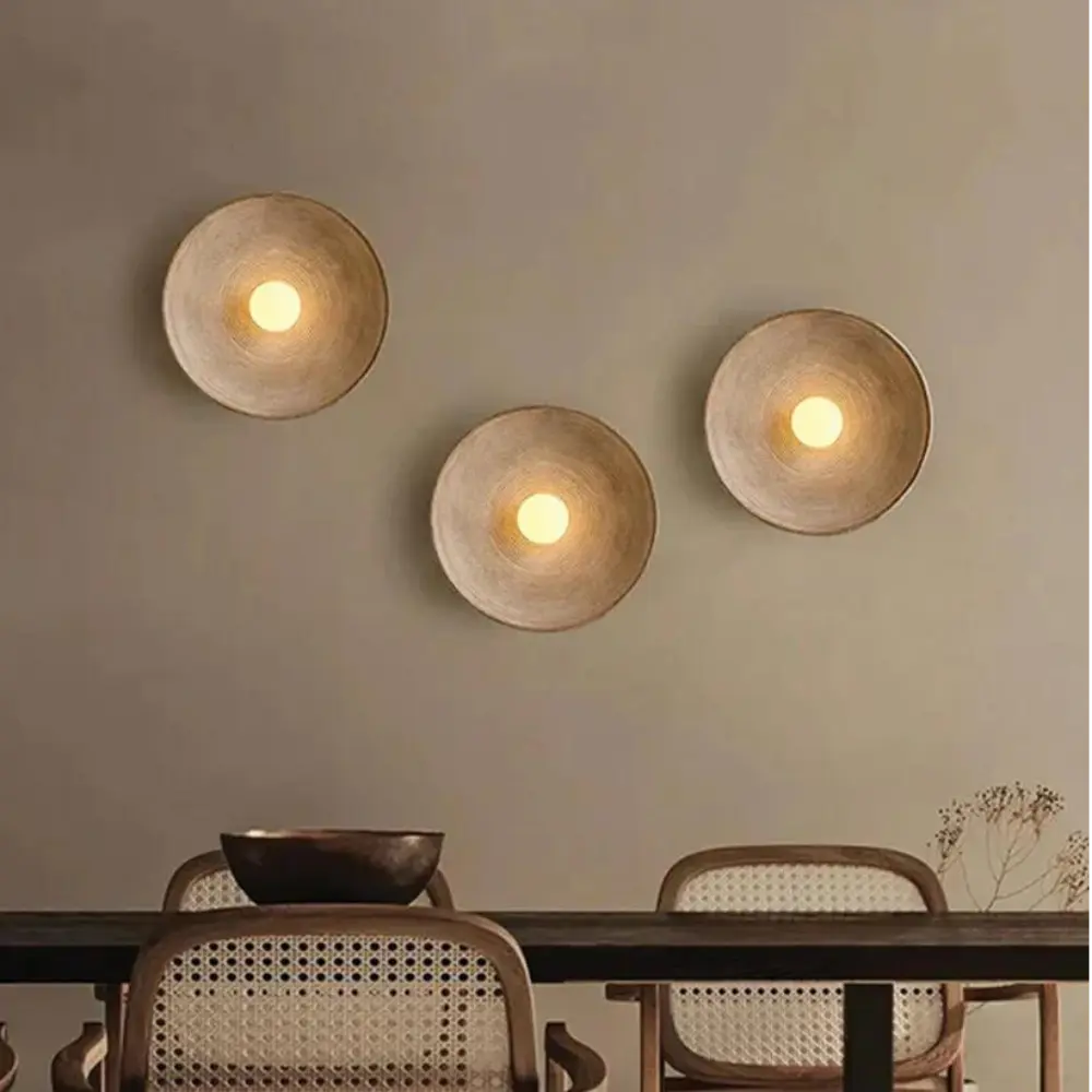 Organic Wall Light  Ceramic Concentric Pattern - Product detail 6