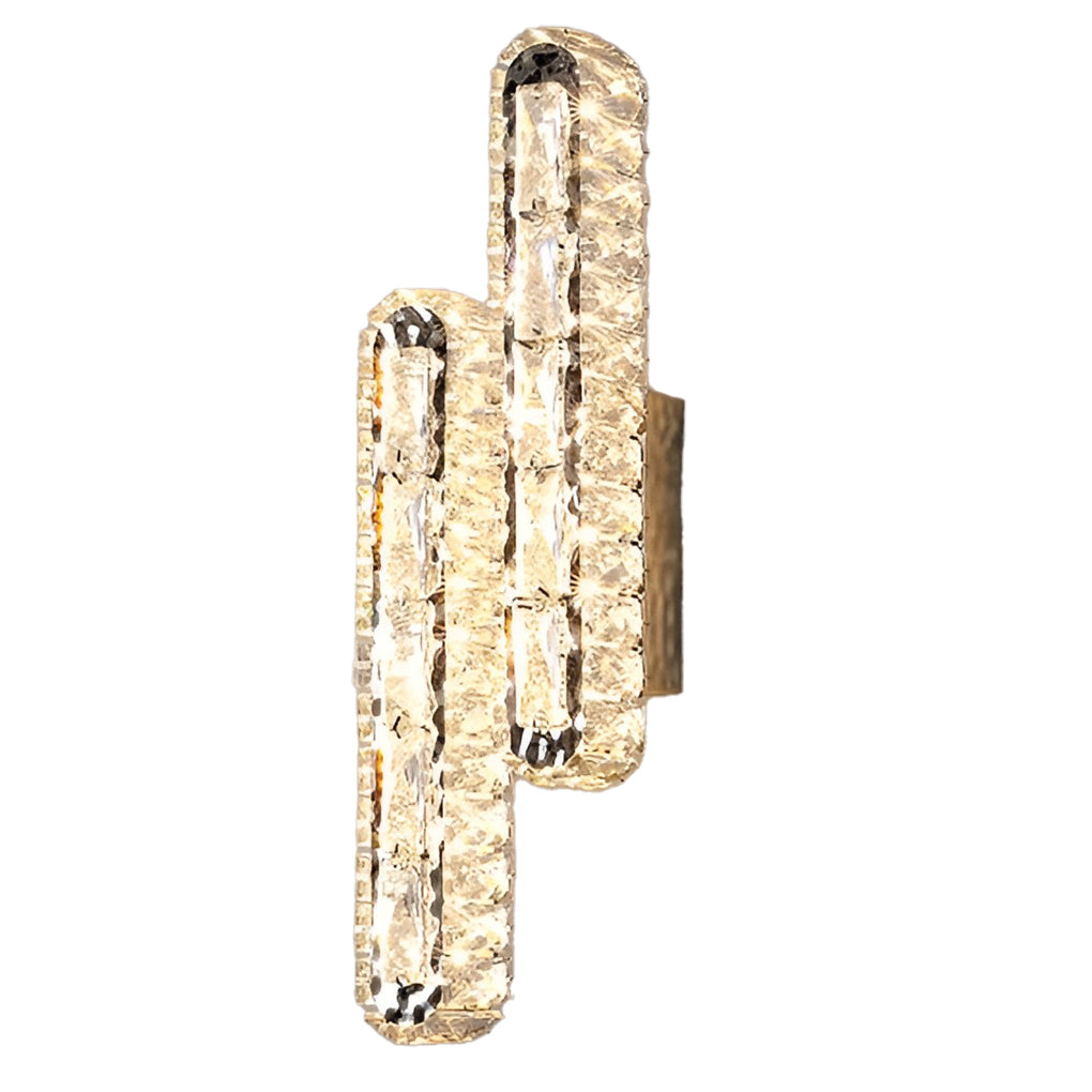 Crystal LED Wall Lamp  Dual Strip Design With Dimming Control - Product detail 6