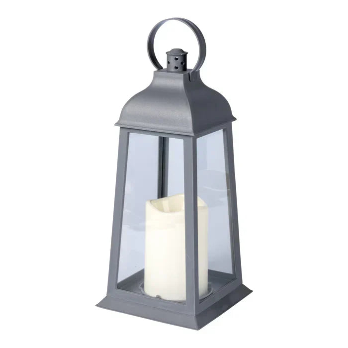 Outdoor LED Lanterns  Glass Panel Flickering Flame Design - Detailed view