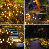 Solar Garden String Lights  Glowing Orb Branch Design - Product example