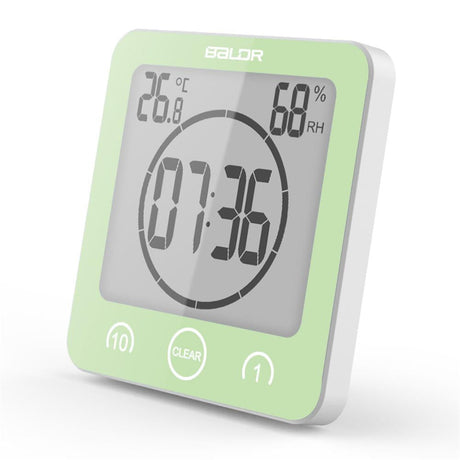 Digital Bathroom Clock  LCD Temperature Humidity Display - Product detail 9