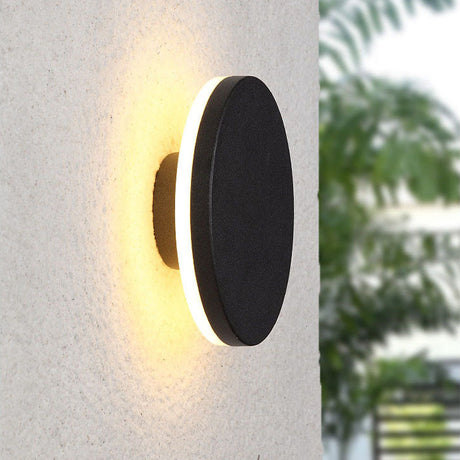 Modern LED Wall Light  Black Round Eclipse Design - Product detail 11