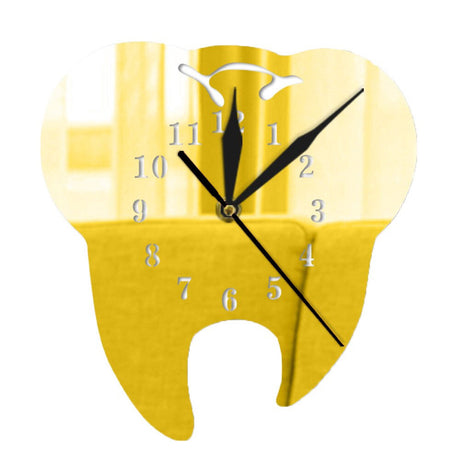 Dental Wall Clock  Modern Black Tooth Design - Product detail 4