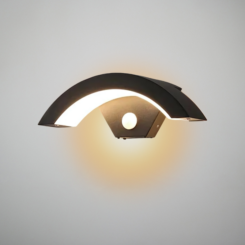 Modern Motion Sensor Wall Light  Curved Aluminum Sconce - Product detail 4