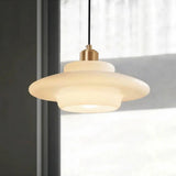 Art Deco Pendant Light  Layered Glass Shade Design - Product detail 9